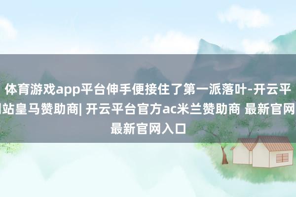 体育游戏app平台伸手便接住了第一派落叶-开云平台网站皇马赞助商| 开云平台官方ac米兰赞助商 最新官网入口